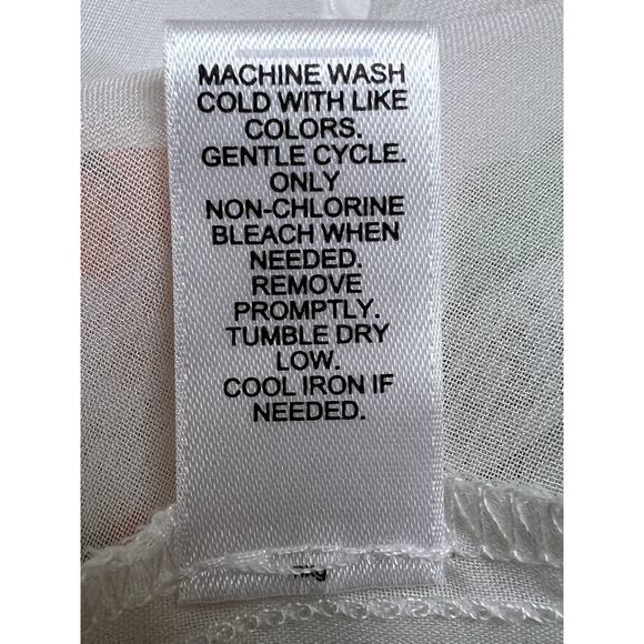 Cato Women Size XL Cream Peach Green Floral Square Neck Blouse Top Cottage Fairy - Picture 6 of 8